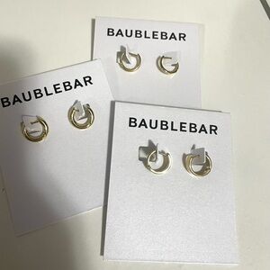 BaubleBar Gold Mini Hoop Earrings